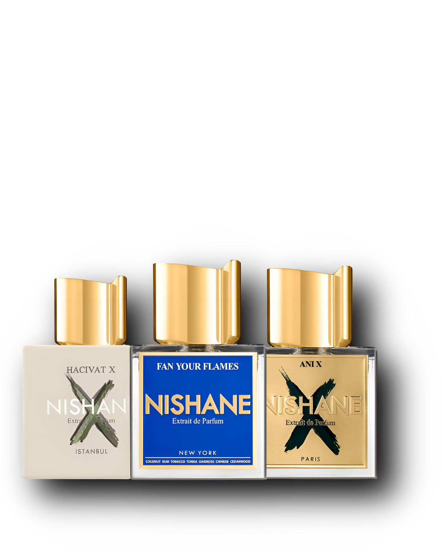 Nishane Discovery Set – Fan Your Flames · Hacivat X · Ani X | 3 × 2–10 ml
