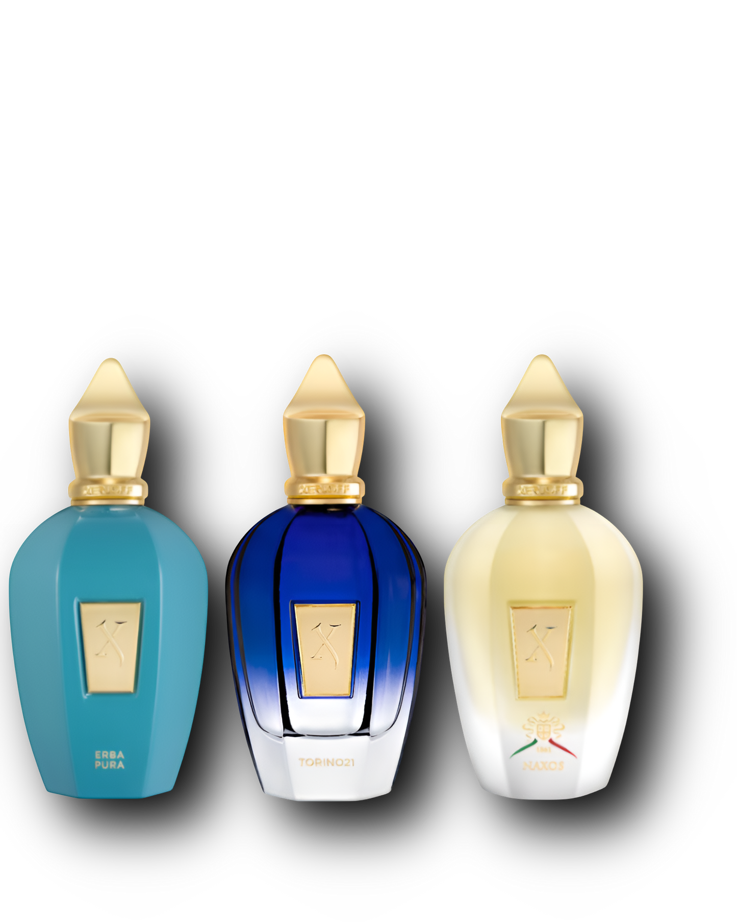 Xerjoff Discovery Set – Naxos · Torino21 · Erba Pura | Fragrance Samples | 3 × 2-10 ml